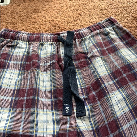PLAID FLEECE PANTS Izod pajamas cozy comfy lounge bottoms good - Picture 4 of 6